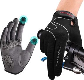 img 4 attached to Tanluhu Mountain Anti Slip Shock Absorbing Gloves Road