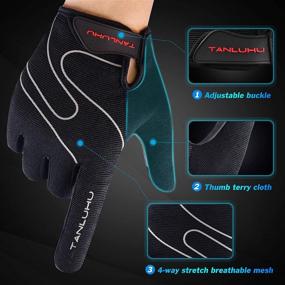 img 2 attached to Tanluhu Mountain Anti Slip Shock Absorbing Gloves Road