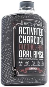 img 3 attached to 🍃 Activated Charcoal Oral Rinse by My Magic Mud, 420 ml - Fresh Breath & Mouth Soothing, Cinnamon Flavor