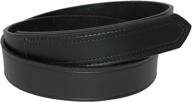 🔗 premium black leather fasteners by boston - essential scratch-resistant men's belt accessories logo