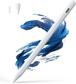 img 4 attached to Highly Responsive Stylus Pen for Apple M1 iPad Pro and iPad Air, Palm Rejection, Compatible with Multiple iPad Generations, Ideal for Precise Writing and Drawing (White)