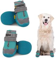 🐾 protective dog boots paw protector - shoe solution for small, medium & large dogs - anti-slip rugged sole - breathable, durable & adjustable reflective straps - ideal for indoor & outdoor activities логотип