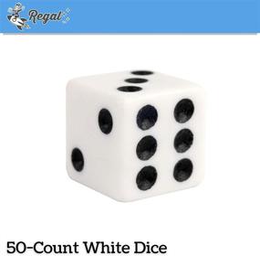 img 3 attached to 🎲 Standard 50 Count Opaque Regal Six-Sided Dice