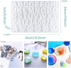 img 1 attached to Crystal Clear 17oz Epoxy Resin Kit with Alphabet Resin Mold: Ideal for Beginner Jewelry, River Table Crafts, and Cast Coating.