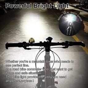 img 3 attached to 🚴 Camahoo USB Rechargeable Bike Light Set: Super Bright LED Accessories for Road and Mountain Cycling - Smart Sensor, 250 Lumens, 3 Modes, Waterproof & Easy to Install