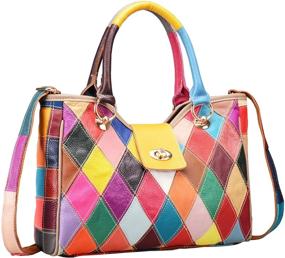 img 4 attached to 👜 Stylish Women's Multi-Color Shoulder Handbag on Clearance - 2B4008 Shoulder Bags Collection