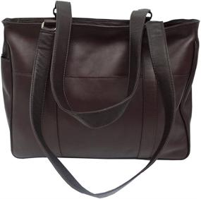 img 3 attached to 👜 Stylish Piel Leather Small Shopping Chocolate Women's Handbags & Wallets- Trendy Top-Handle Bags