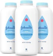 👶 johnson's baby powder with pure cornstarch, aloe & vitamin e - 22 oz (pack of 3) - varying packaging logo