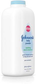 img 2 attached to 👶 Johnson's Baby Powder with Pure Cornstarch, Aloe & Vitamin E - 22 oz (Pack of 3) - Varying Packaging