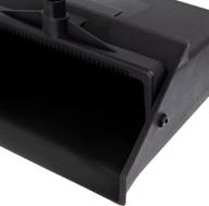 🧹 efficient cleaning tool: carlisle 36141003-1 pivoting upright lobby dustpan with metal handle, 30" length, black logo