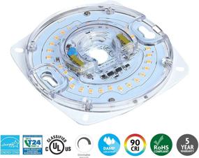 img 3 attached to 🔲 Silverlite 4" PCB Size, 5.39" Overall Size LED Light Engine: 17W, 3000K, 1200LM, Dimmable - Perfect for Ceiling Flush Light, Ceiling Fan, Pendant, Lantern, Garden! UL/ES/JA8 Certified