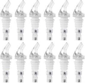 img 4 attached to Tezzorio - Pack of 12 Clear Spout Measured Liquor Pourers (1.25 oz) for Precise Pouring Needs