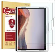 omoton 3-pack tempered glass screen protector for surface pro 7 plus 7 6 📱 5 4 - ultimate protection against scratches and cracks (12.3 inch, not for surface pro 8) logo