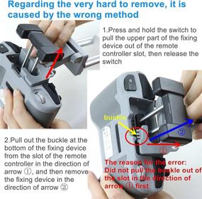 img 3 attached to 📱 Hanatora Tablet Holder Mount Bracket with Lanyard for DJI Air 2S, Mavic Air 2, DJI Mini 2 Drone Remote Controller - Extended Control Clip Accessories (4-11 Inch)