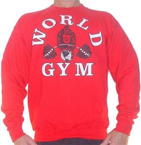 img 1 attached to W801 World Gym Sweatshirt Classic Men's Clothing and Active