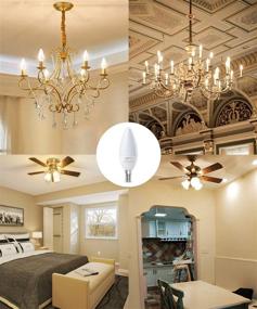 img 3 attached to 💡 Non-Dimmable Candelabra Chandelier, Equivalent to Ceiling Lighting