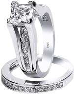 splendid sterling zirconia princess wedding engagement women's jewelry - shimmering elegance for every bride logo