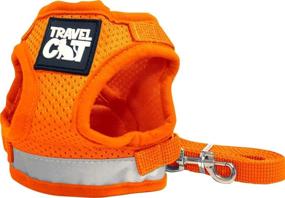 img 4 attached to Travel Cat: Unleash Your Feline Wanderlust with the Reflective Harness and Leash Set!