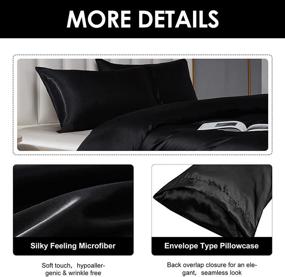 img 1 attached to JOYDREAM Hidden Zipper Comforter Pillowcases