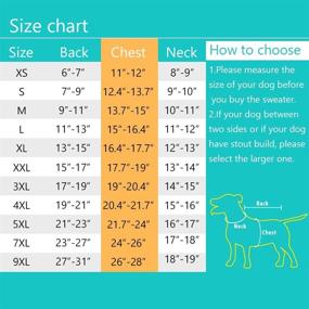 img 3 attached to 🐶 Extra Large Dog Sweater - PETCEE 3XL Winter Clothes for Extra Large Dogs, Warm Turtleneck Dog Coats for Cold Weather - Size 3XL