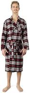 acura flannel cotton collar sleepwear logo