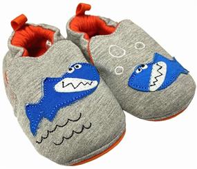 img 2 attached to HsdsBebe Toddler Slippers Sneakers Moccasins First Shoes for Boys Slippers