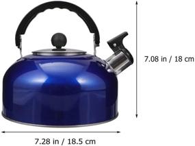 img 3 attached to 🏕️ DOITOOL Stainless Steel Whistling Tea Kettle: Perfect for Home, Kitchen, Camping, and Hiking
