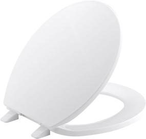 img 4 attached to 🚽 Kohler Brevia K 4775 0 Quick Release Round Front Toilet Seat