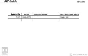 img 1 attached to 🚗 SCOSCHE Install Centric ICHA5BN: Perfect Solution for Installing a Aftermarket Stereo in Honda 2001-05 Civic