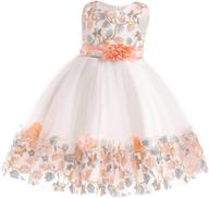 stylish 6m-9t lace pageant dress for toddler flower girls: perfect for parties, weddings, and formal occasions logo