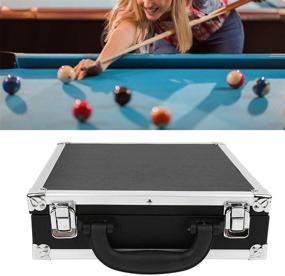 img 1 attached to 🎱 Premium Billiard Balls Storage Box: Snooker & Pool Carrying Case Accessory with Convenient Carry Handle