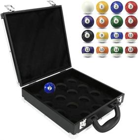 img 4 attached to 🎱 Premium Billiard Balls Storage Box: Snooker & Pool Carrying Case Accessory with Convenient Carry Handle