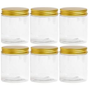 img 4 attached to 💄 Airtight Plastic Storage Containers for Cosmetics: Keep Your Beauty Essentials Fresh and Organized