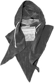 img 2 attached to Gray Hooded Custom Sports Head Towel by AllSportsHeadGear: The Ideal Unisex Travel Towel, Instant Cooling Towel & Beach Towel. Fast Drying Best Gym Towel - Highly Absorbent - Helps Regulate Body Temperature.
