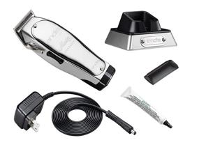 img 1 attached to Andis 12470 Professional Master Cordless Lithium Ion Hair Clipper: A Silver Adjustable Blade Solution