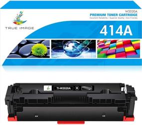 img 4 attached to 🖨️ TRUE IMAGE Compatible Toner Cartridge for HP 414A/414X - Black, 1-Pack (No Chip)