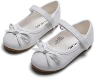 estine toddler princess ballet white girls' shoes: graceful and stylish footwear for little ballerinas logo