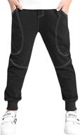 cotton sweatpants for boys with adjustable waist - essential colors for jogging trousers logo