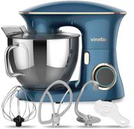 🍰 vinmax stand mixer: electric kitchen mixer with 8.5qt stainless steel bowl, 6-speed tilt-head mixer for baking, cakes & frosting - includes dough hook, beater, whisk (blue) логотип