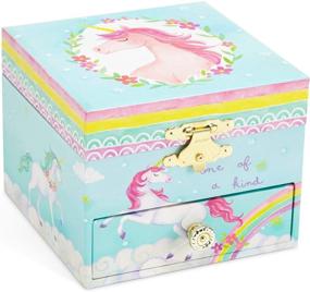 img 3 attached to 🦄 Jewelkeeper Unicorn Rainbow Design Musical Jewelry Box with Pullout Drawer, The Unicorn Tune