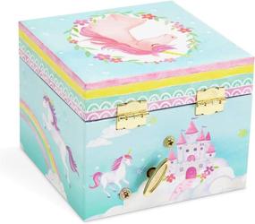 img 2 attached to 🦄 Jewelkeeper Unicorn Rainbow Design Musical Jewelry Box with Pullout Drawer, The Unicorn Tune