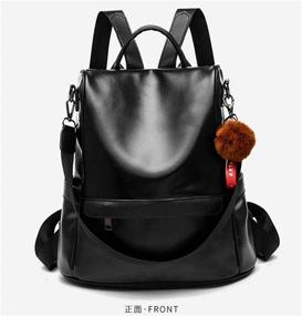 img 3 attached to 🎒 NAITOKE Anti-theft Lightweight Travel Backpack for Women: Secure and Stylish Shoulder Bag