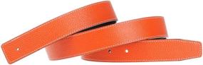 img 4 attached to 🎩 Versatile Genuine Leather Strap: The Perfect Replacement for Men's Accessories