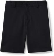 👖 lands end boys' school uniform shorts: premium quality clothing for him logo
