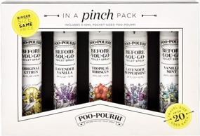 img 3 attached to Poo-Pourri In A Pinch Pack Toilet Spray Gift Set: 5 Pack 10mL, With Royal Flush 1.4 Ounce Inclusion