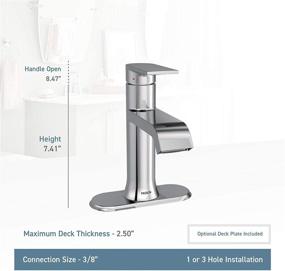 img 2 attached to 🚰 Moen 6702BL Deckplate: Streamline Your Bathroom with One Handle Elegance