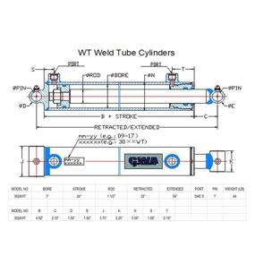 img 2 attached to CWA Hydraulics: Optimized Hydraulic Cylinder Stroke for Enhanced Performance