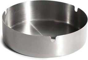 img 1 attached to 🚬 Sturdy and Stylish: Juvale Round Stainless Cigarette Ashtray - Top Quality for Efficient Use