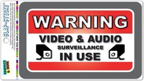 img 1 attached to Warning Surveillance SLAP STICKZ Premium Laminated