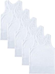 img 4 attached to Coobey Toddler Cotton Undershirts Undershirt Boys' Clothing and Underwear